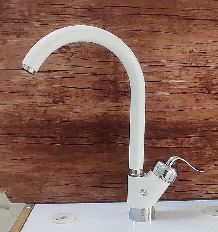 شیرظرفشویی سفید کروم