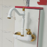 شیر ظرفشویی دیواری تمام برنج