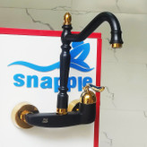 شیر ظرفشویی دیواری مشکی